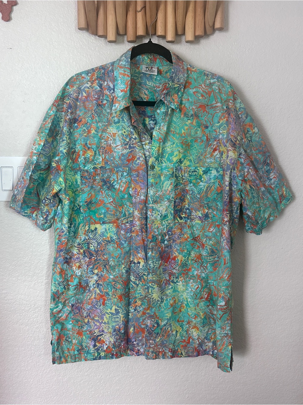 Men's Short-Sleeve Rum Reggae Tropical Print Shirt